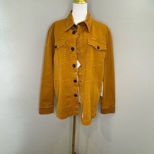 Department Five Overshirt Jacket Medium Italian Workwear Mustard NWT